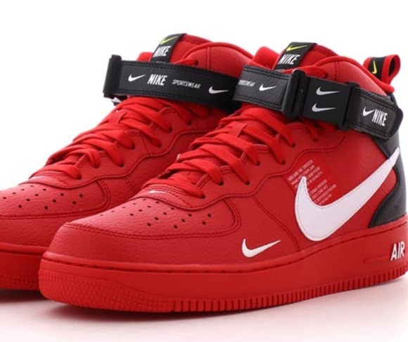 nike air force 1 mid 07 university red